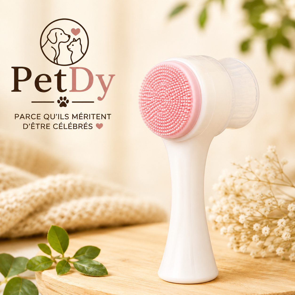 Nettoyeur de Pattes pour Chien et Chat | Brosse de Nettoyage Douce | Nettoyage Rapide des Pattes après Promenade