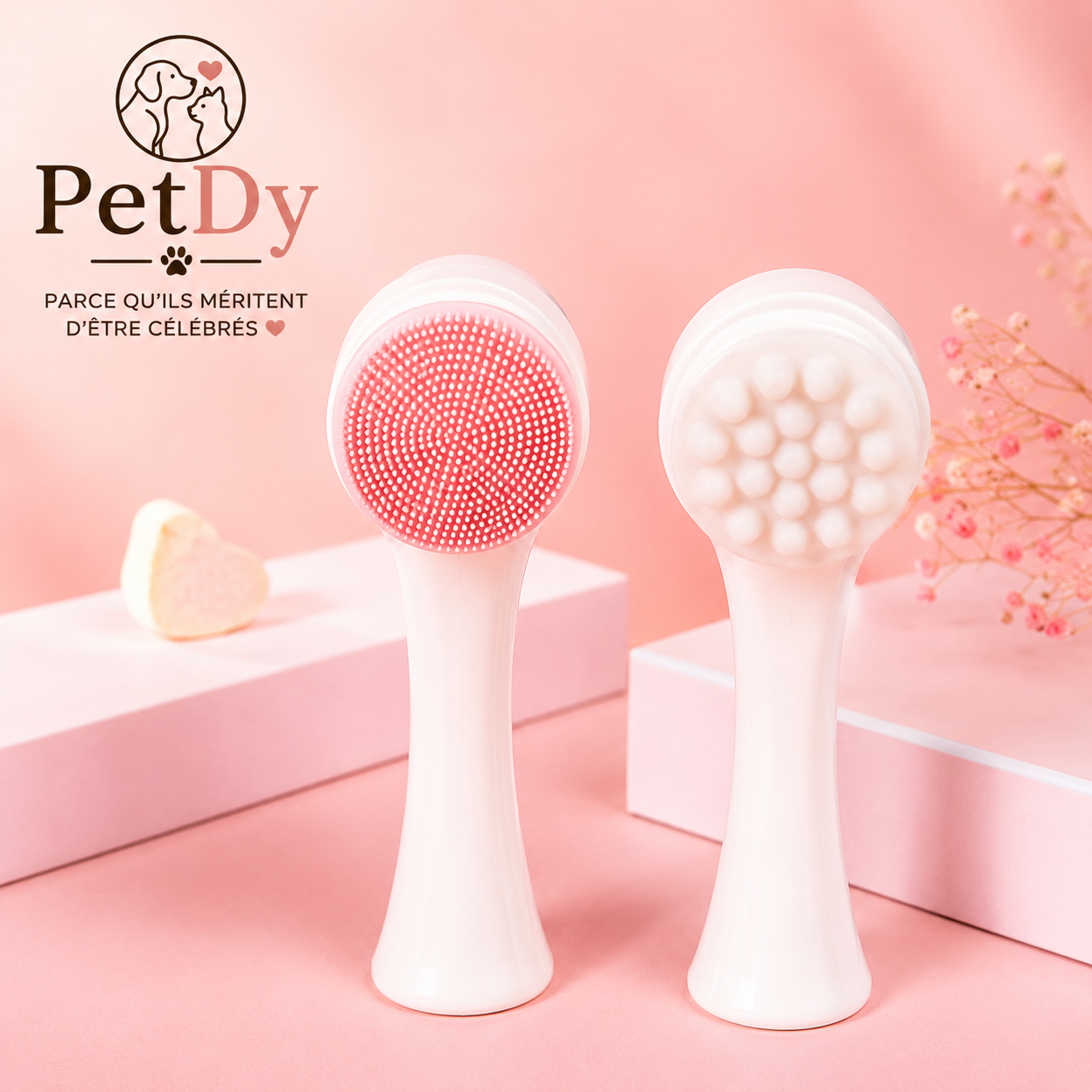 Nettoyeur de Pattes pour Chien et Chat | Brosse de Nettoyage Douce | Nettoyage Rapide des Pattes après Promenade