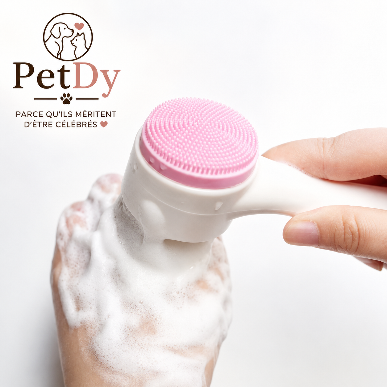 Nettoyeur de Pattes pour Chien et Chat | Brosse de Nettoyage Douce | Nettoyage Rapide des Pattes après Promenade